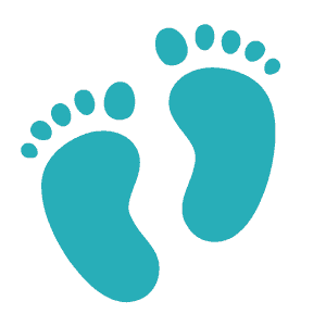 baby feet icon